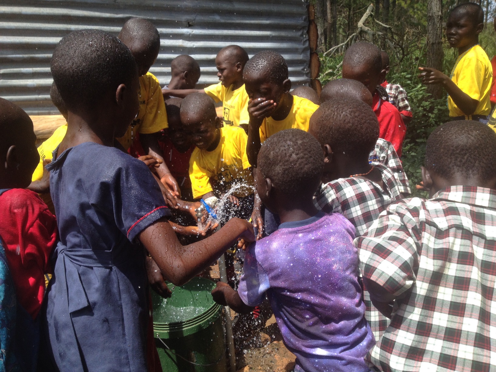 Agape school gets running water