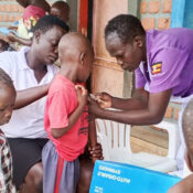 Measels vacination at Barogal Nursery and primary Christian school
